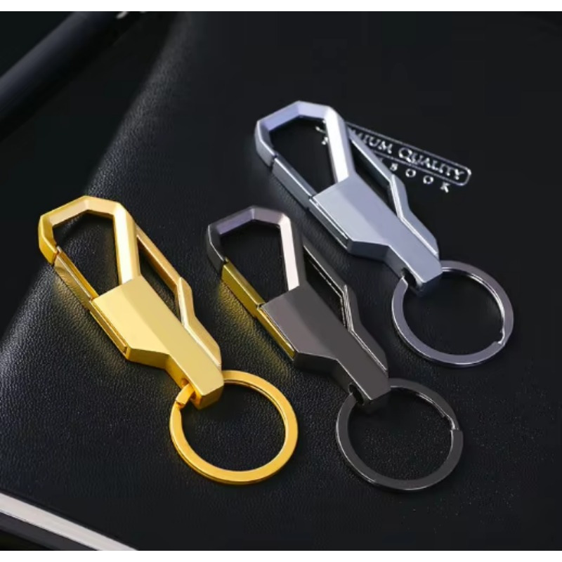 

1pc Men' Clip Metal Keychain, Zinc Alloy Mountaineering Keychain