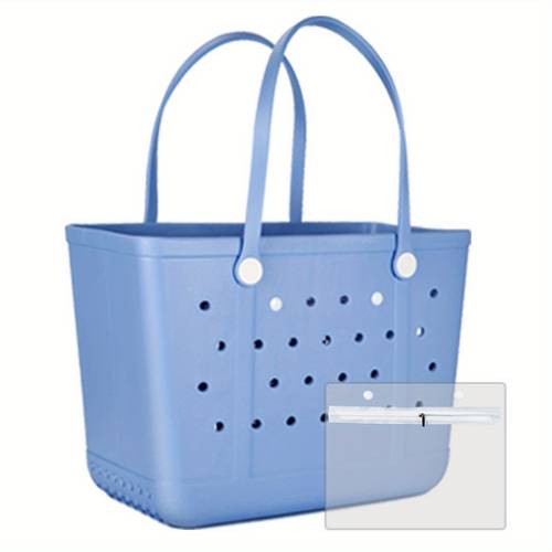 silicone beach tote bag oversized washable non slip rubber handbag for for travel outdoor activities poolside essentials design silicone construction beach bag