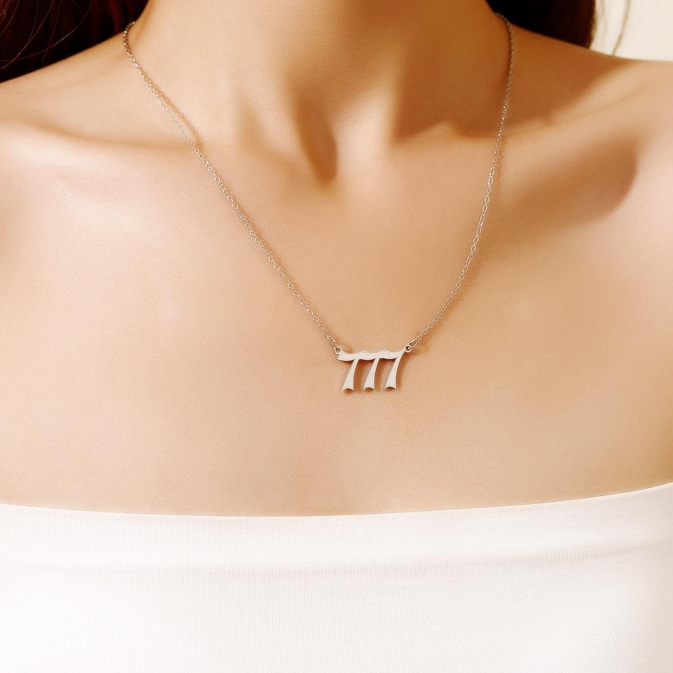 

1 Of Women's 777 Pendant Necklace