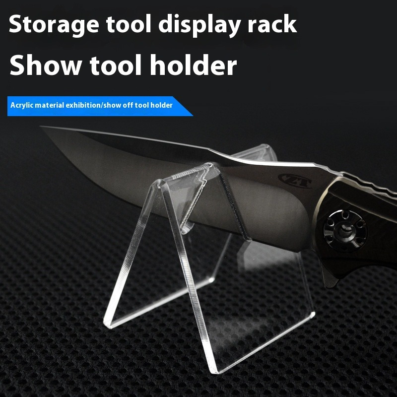 

de couteau en acrylique - Étagère de présentation pliable multifonctionnelle couteaux de , outils et présentoir de couverts