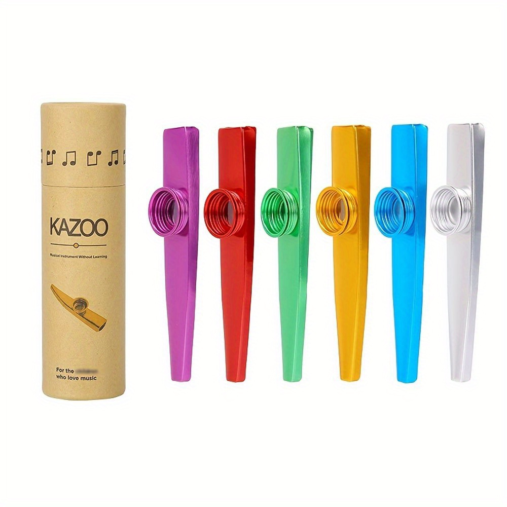 

Kit pour débutant KAZOO - Instrument de musique en d'aluminium avec boîte de rangement, couleurs assorties (rouge, violet, vert, bleu, jaune)