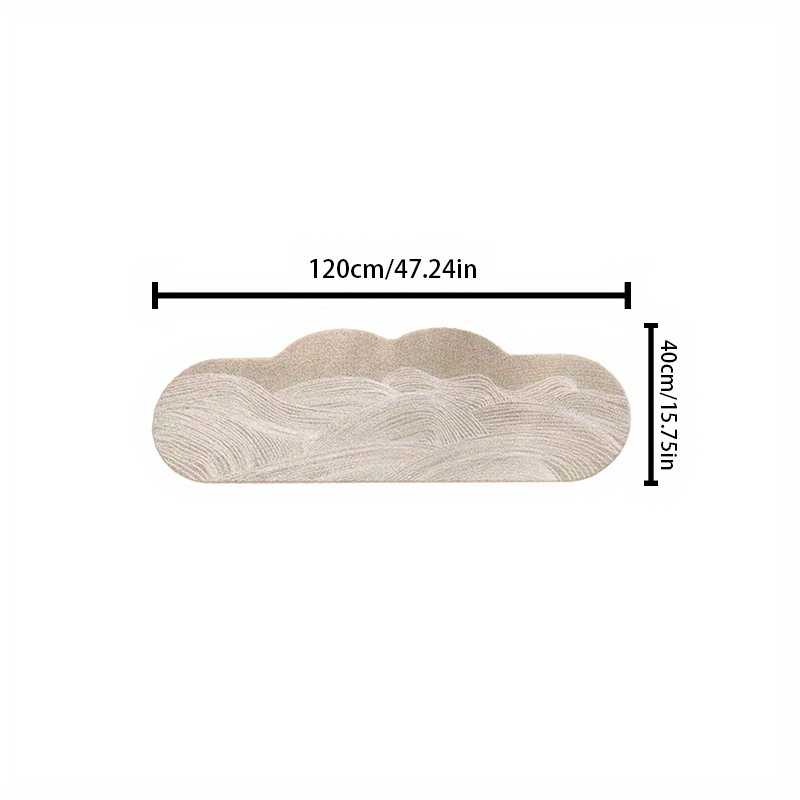 TEMU Japanese - Style Imitation Cashmere Carpet Cloud Irregular Carpet Bedroom Bedside Rug Light Luxury Premium Room Decoration Carpet Thickened 1cm