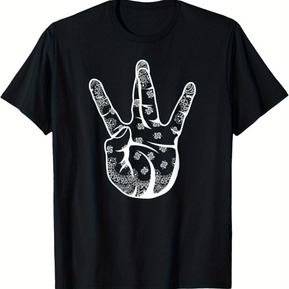 

Payeah Bandana Hand Sign T-shirt