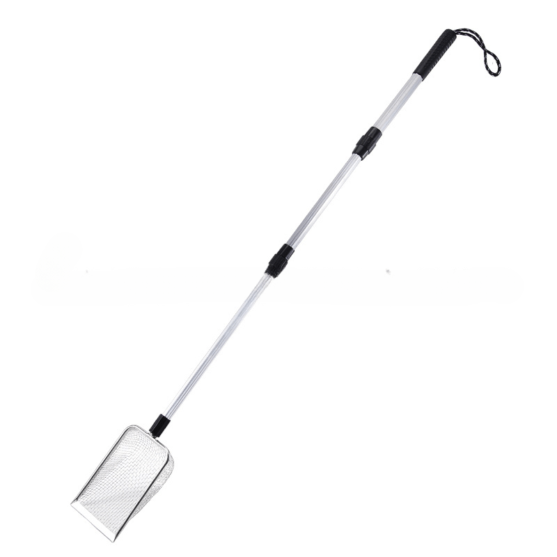 1/2pcs Stainless Steel Retractable Beach Sifter Scoop, Suitable For Beach , Shell Collecting, Conch Collecting, Beach Combing, And Can Be Used As A Cat