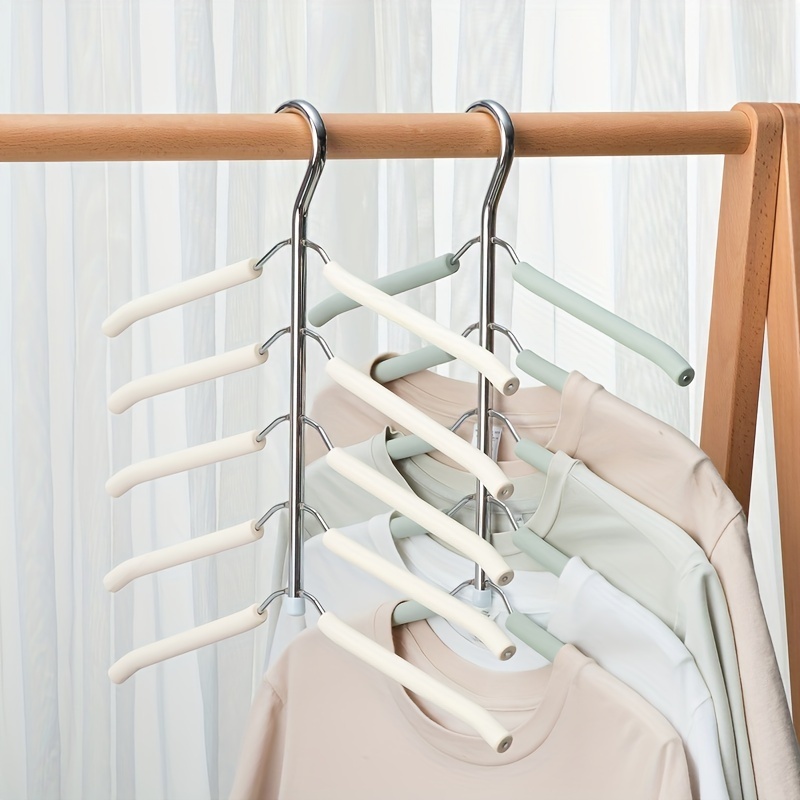 

Space-saving Metal Hanger - Polished , Clothes Organizer For , Closet & Bedroom