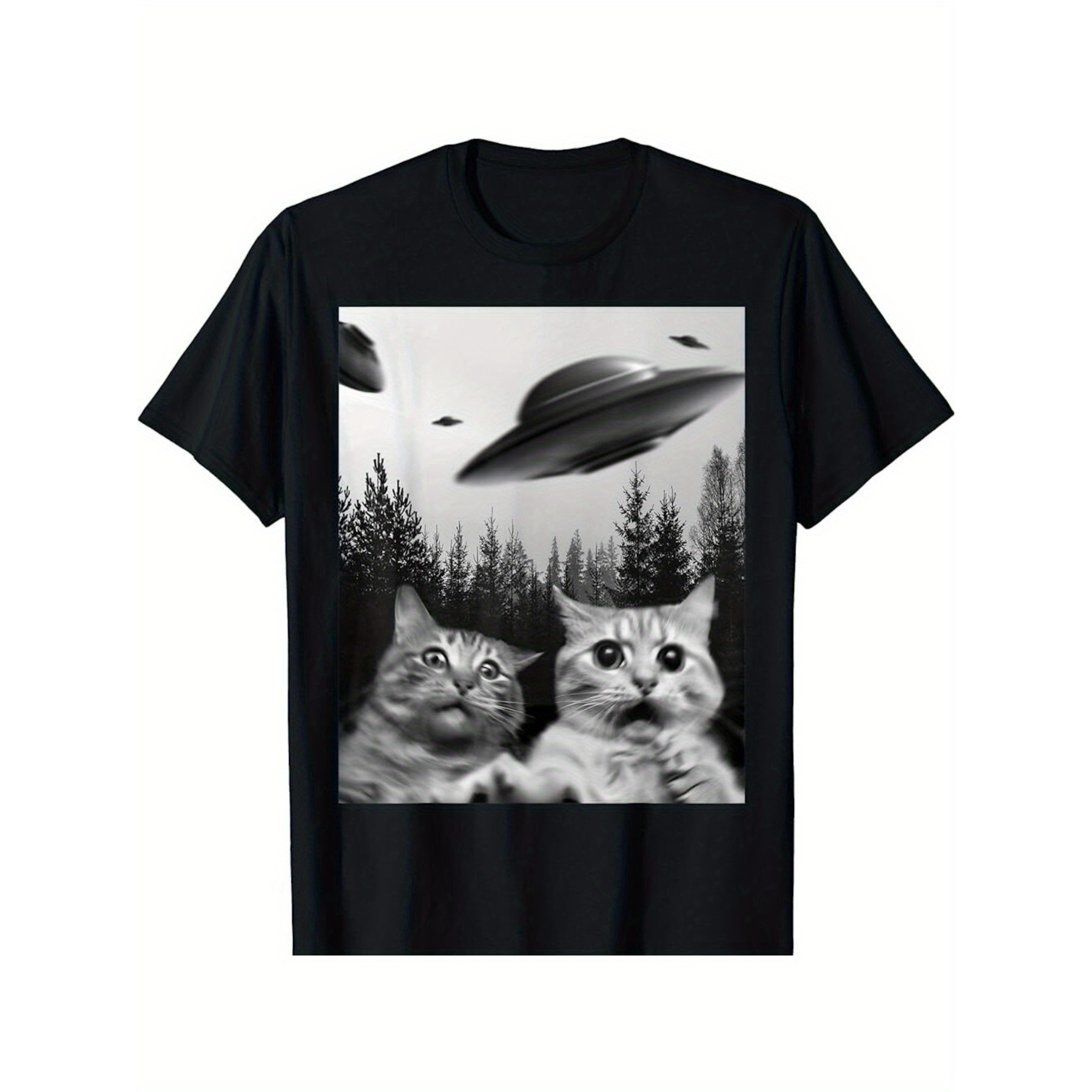 

Buy Funny 2 Cats Selfie With Ufo T-shirt