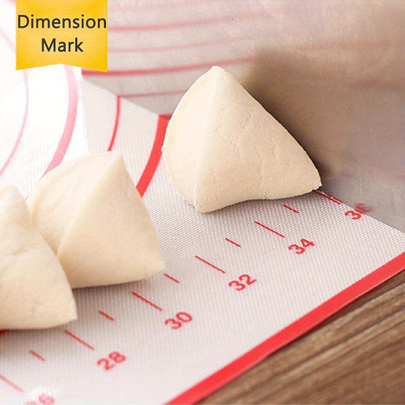 extra large silicone pastry mat 23 7 x15 7 non stick   baking dough rolling mat for pizza cakes and   essential kitchen gadget details 2