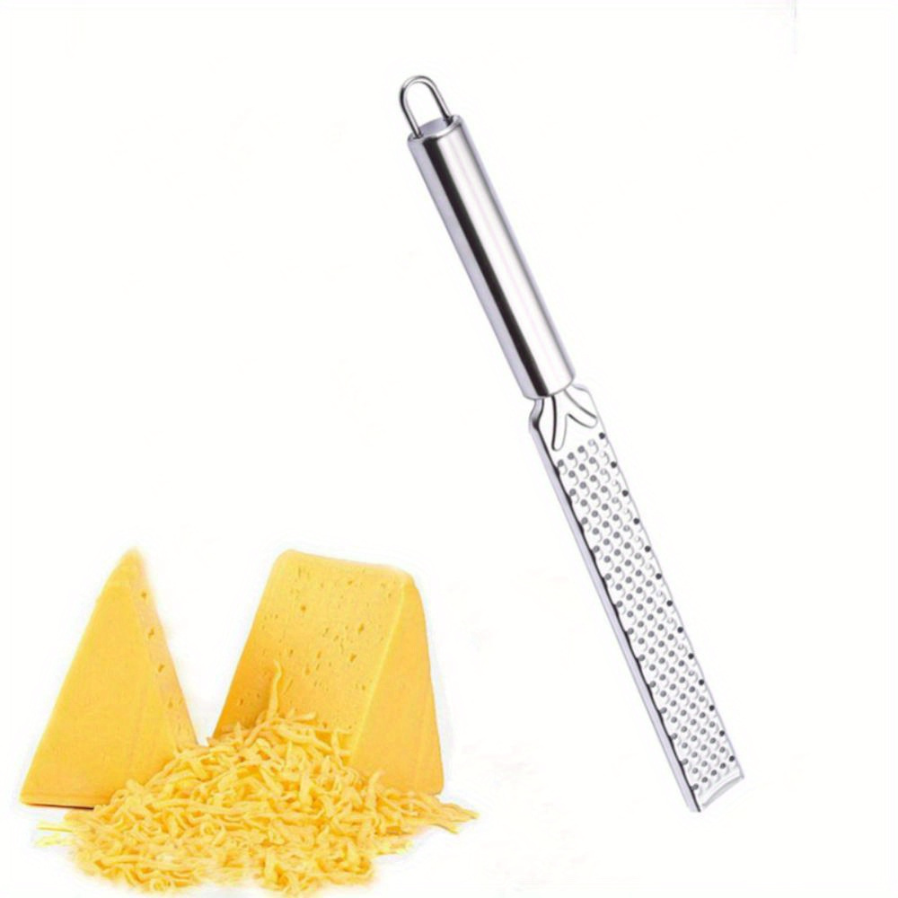 1pc premium stainless steel dual sided grater with long handle multi use kitchen gadget for citrus cheese chocolate portable design for   details 1