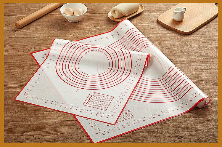 extra large silicone pastry mat 23 7 x15 7 non stick   baking dough rolling mat for pizza cakes and   essential kitchen gadget details 8