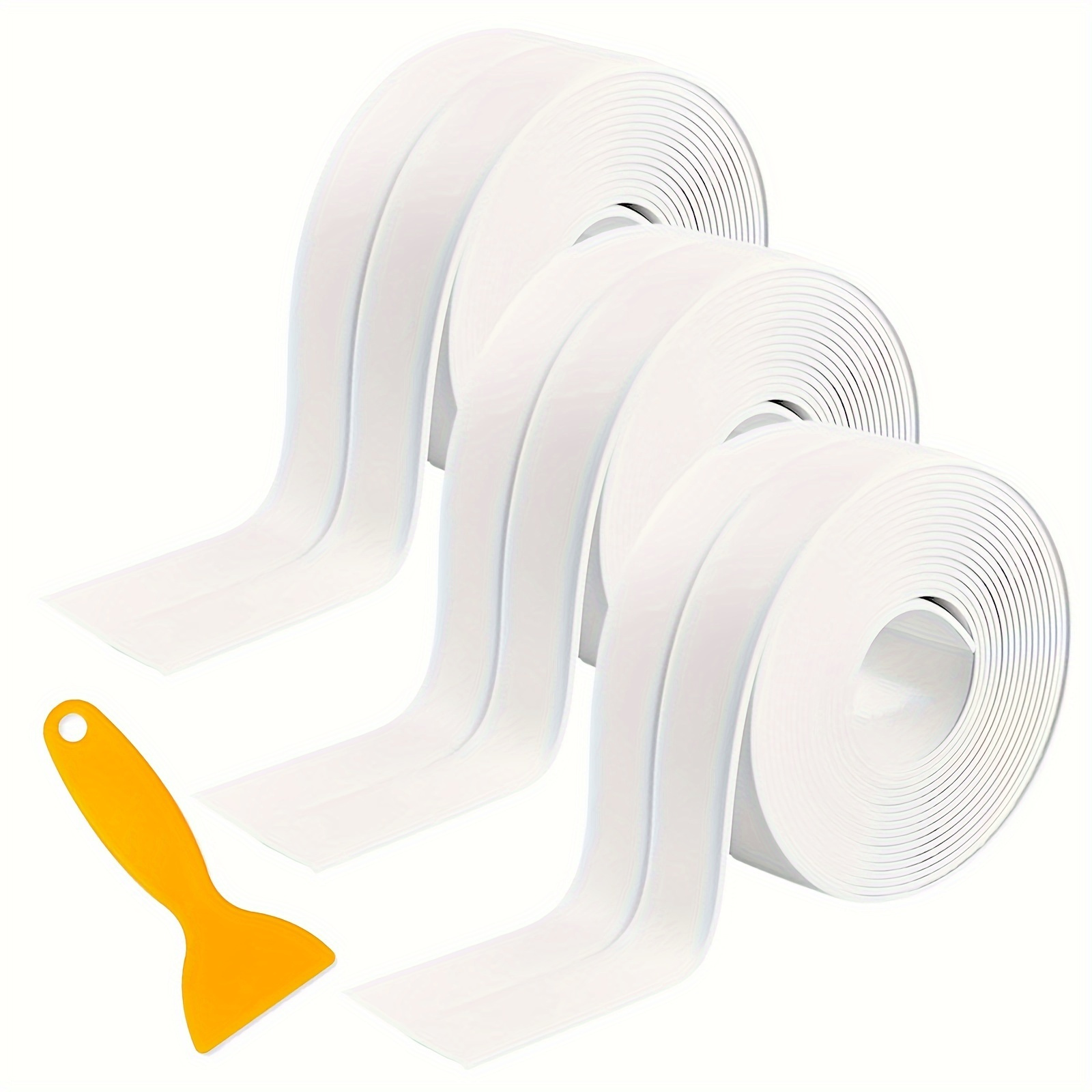 

Pvc -adhesive Strip For Bathroom, 3 , Sealing For , , Bathrooms, , 33 Feet Application Tool (1.5 Width)