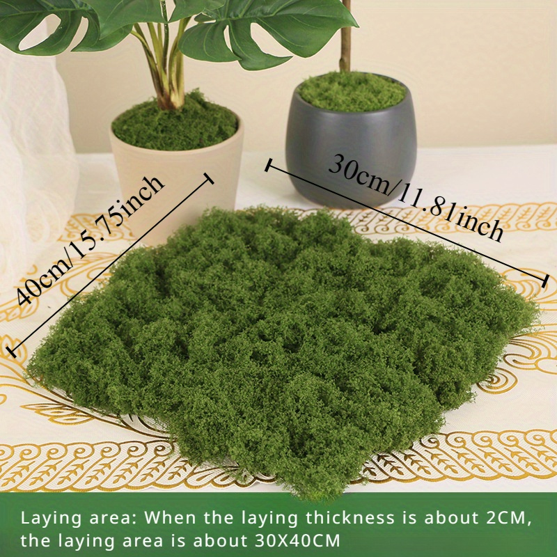 Artificial Moss Lawn - 1pc, Realistic Green Plant Decor For Potted Plants And Window Displays, Lightweight Micro Landscape Design, 30g/1.06oz