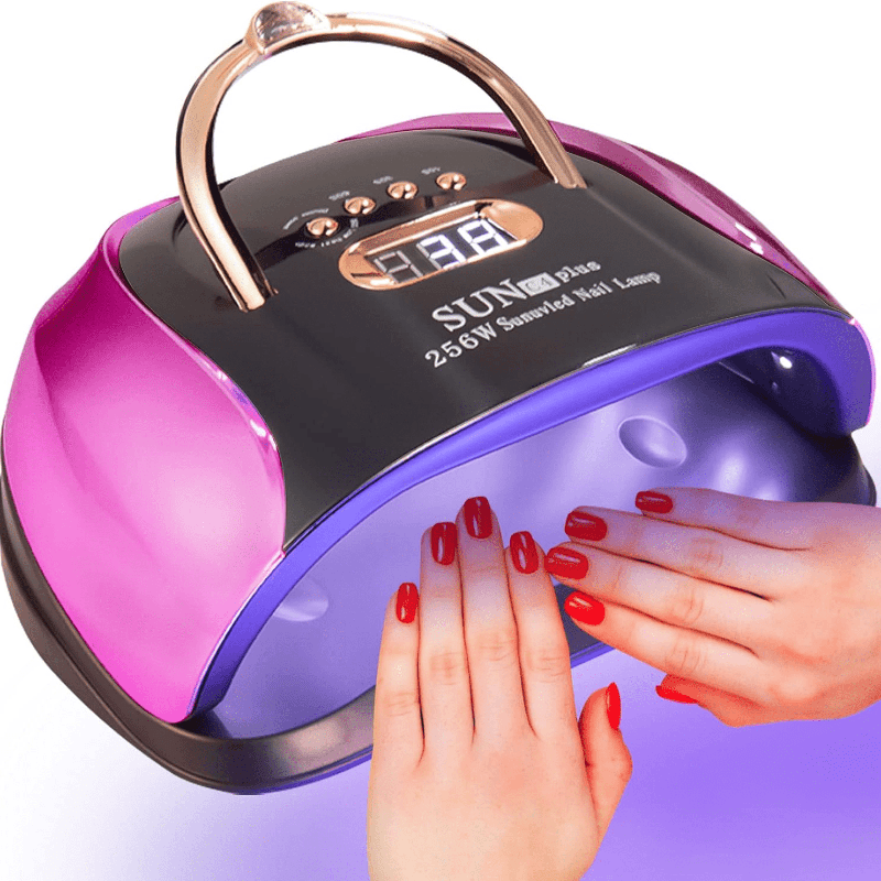 

Uv Led Nail Lamp, 256w Nail Gel Lamp, 4 Timing Settings And Professional Nail Lamp, With Automatic Sensor