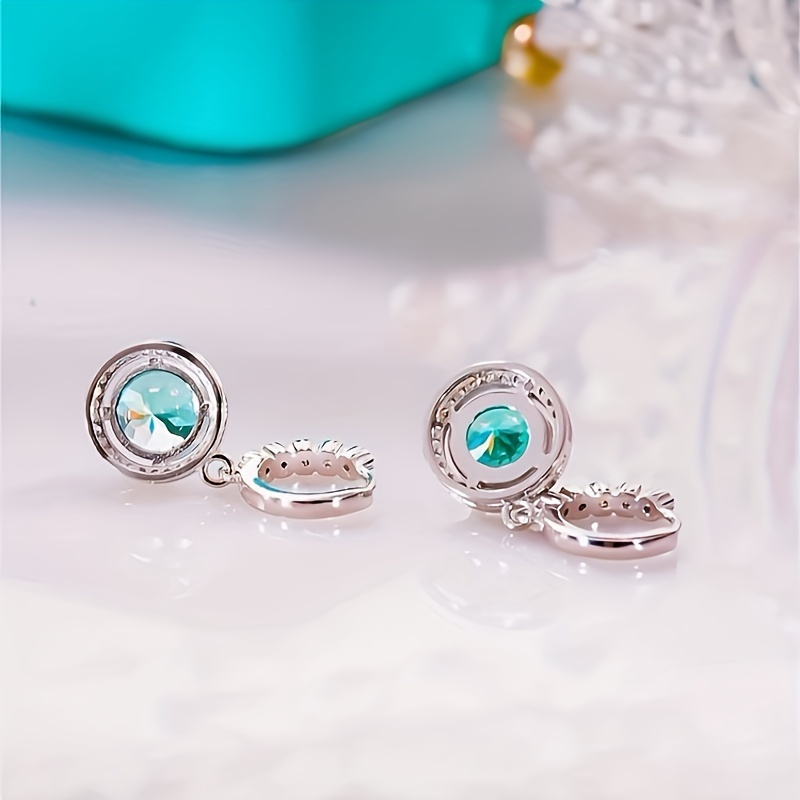 Women's 1/2/3 Carat Moissanite Earrings, S925 Silver