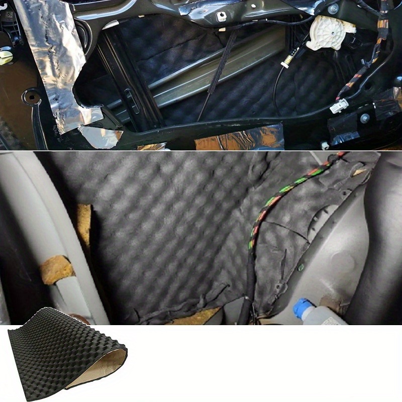 

Customizable Car Engine Hood Insulation Pad - Soundproofing & Heat Protection, 39.37x19.69x0.79", Black