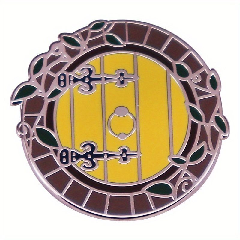 Vintage-style Enamel Pin Brooch, Irregular Shape, Retro Accessory For Women