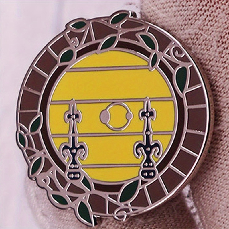 Vintage-Style Enamel Pin Brooch, Irregular Shape