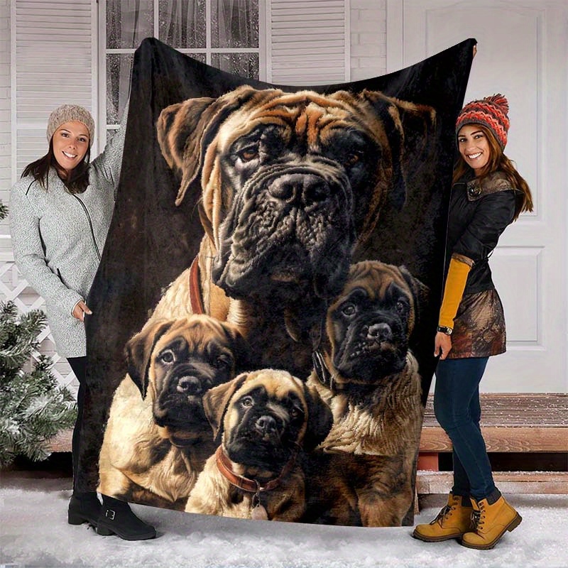 

Mastiff Car Nap Blanket Flannel Blanket