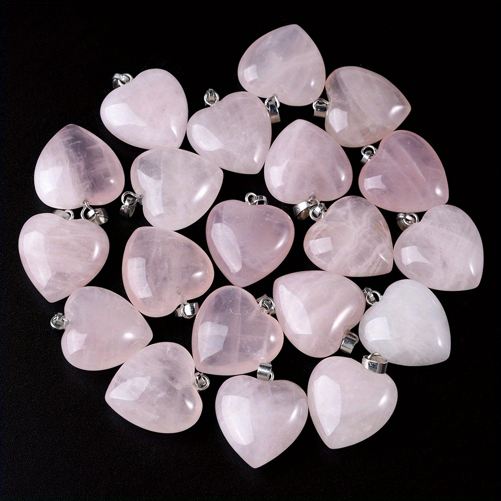 

12pcs Natural -shaped Jewelry Pendants, 20mm Quartz, For Diy Fashion Jewelry Making
