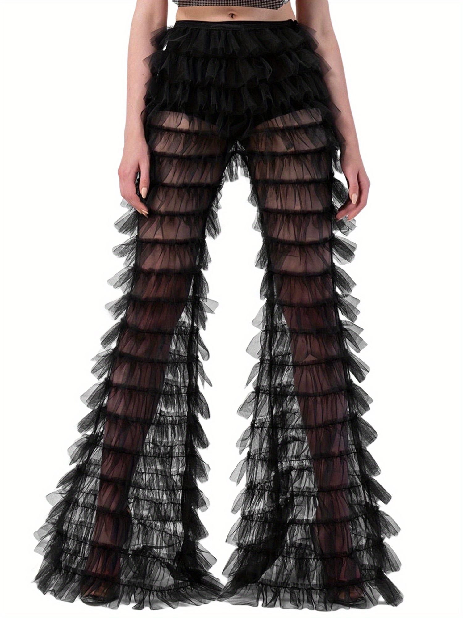 【OJOS】24SS★ Sheer Over Tuck Pants OJOS】24SS☆ Sheer Over Tuck Pants