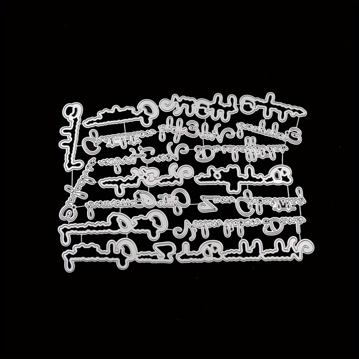 1pc Metal Cutting Die, Word , Suitable For Greeting Cards Or Making, Template Cutting Die