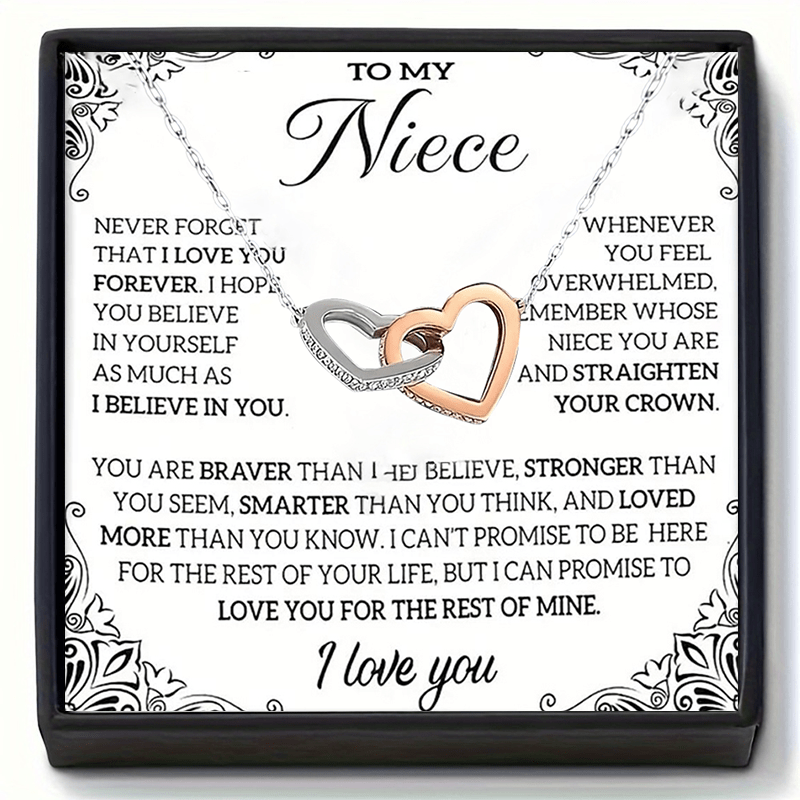 TEMU Fashion Pendant Necklace - A Delicate Accessory For Celebrations - Premium Gift Box Card Included - Perfect Birthday, Graduation Or Holiday Gift
