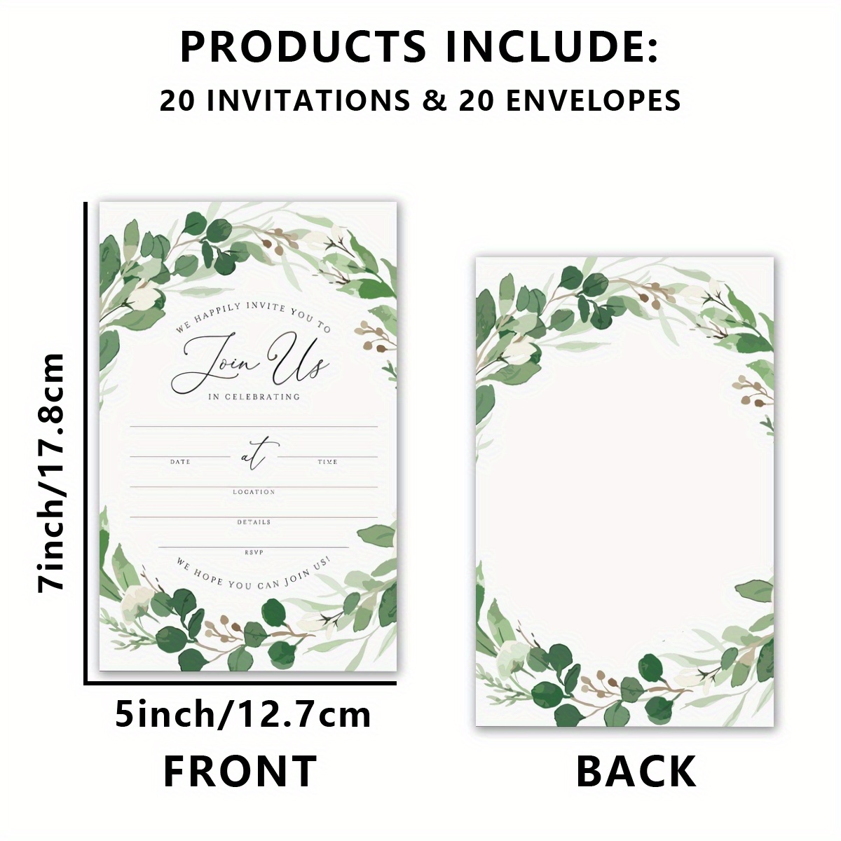 TEMU 20pcs, First Communion Invitations, Communion Invitations Cards, Communion Invitations,, Invitation Cards With Envelopes, First Communion