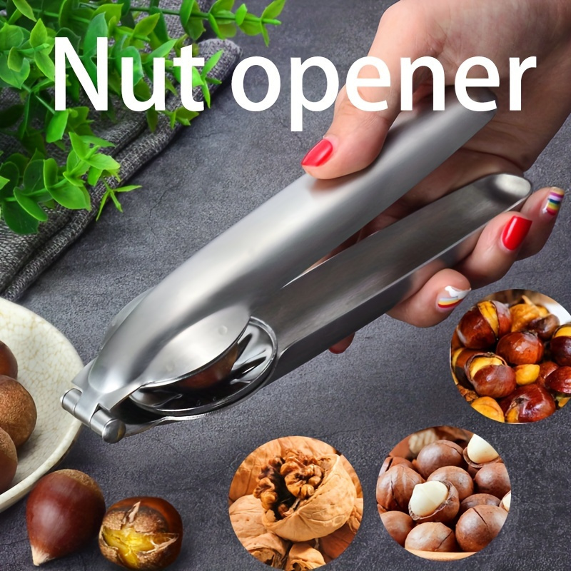 1pc, Chestnut Clip, Nutcracker Opener, Nut Peeler, Stainless Steel Nutcracker, Kitchen Accessories, RV kitchen accessory RV Kitchen Accessories