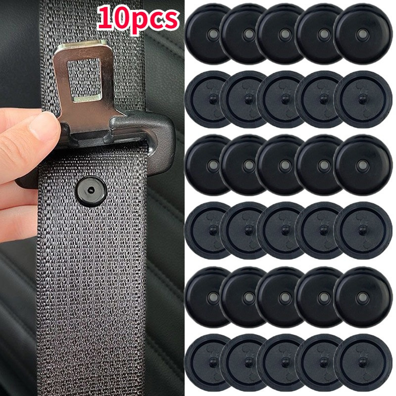 

10pcs Car Safety Seat Belt Stopper Auto Seat Belt Limit Stop Plastic Anti-slip Seat Belt Stop Button Wholesale