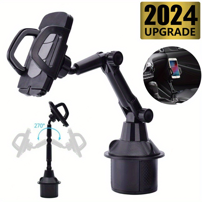 

Upgraded Version Car Mount Adjustable Gooseneck Cup Holder Cradle For Cell Phone