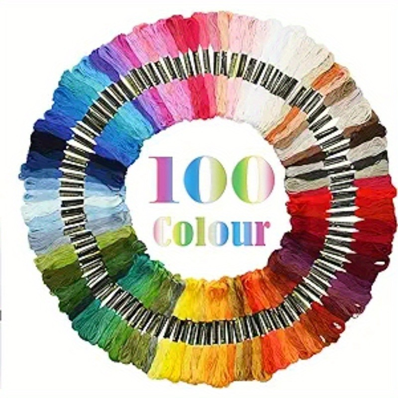 

Rainbow Cotton Embroidery Floss - Assorted Colors For Stitch, Diy Crafts & Bracelets