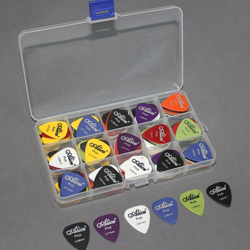 TEMU Set Of 24 Assorted Thickness Picks For Acoustic And Electric Guitars