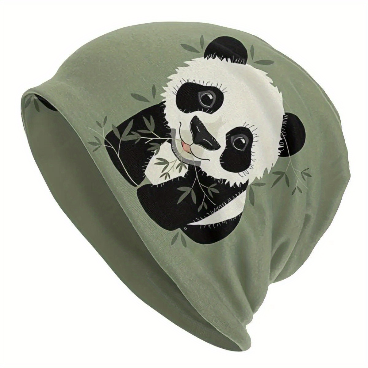 

1pc Fashion And Cool Beanie Hat With Panda Pattern - Versatile Accessories For Birthdays, Anniversaries, And Christmas Gifts