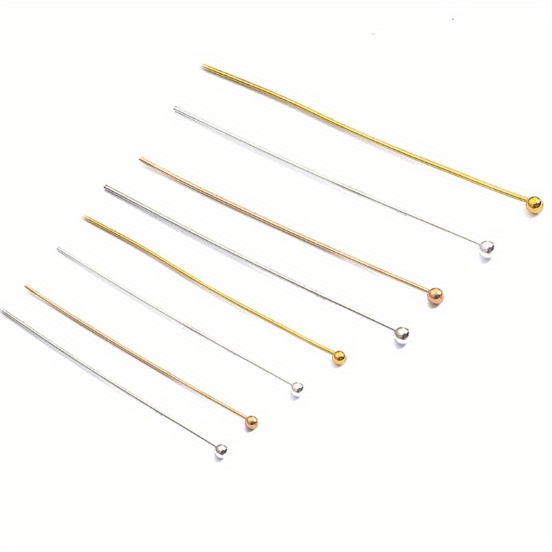 

200pcs Headpins, 16mm-35mm Assorted Sizes For Jewelry Making, Diy Crafts, Beading Supplies