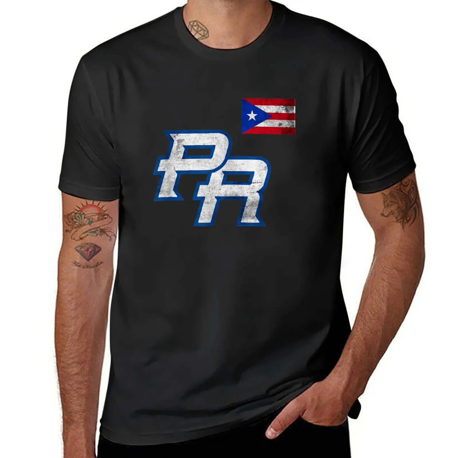 

Puerto Rico 2023 Baseball Red Puerto Rico T-shirt Kawaii Clothes Hippie Clothes Men Workout Shirt