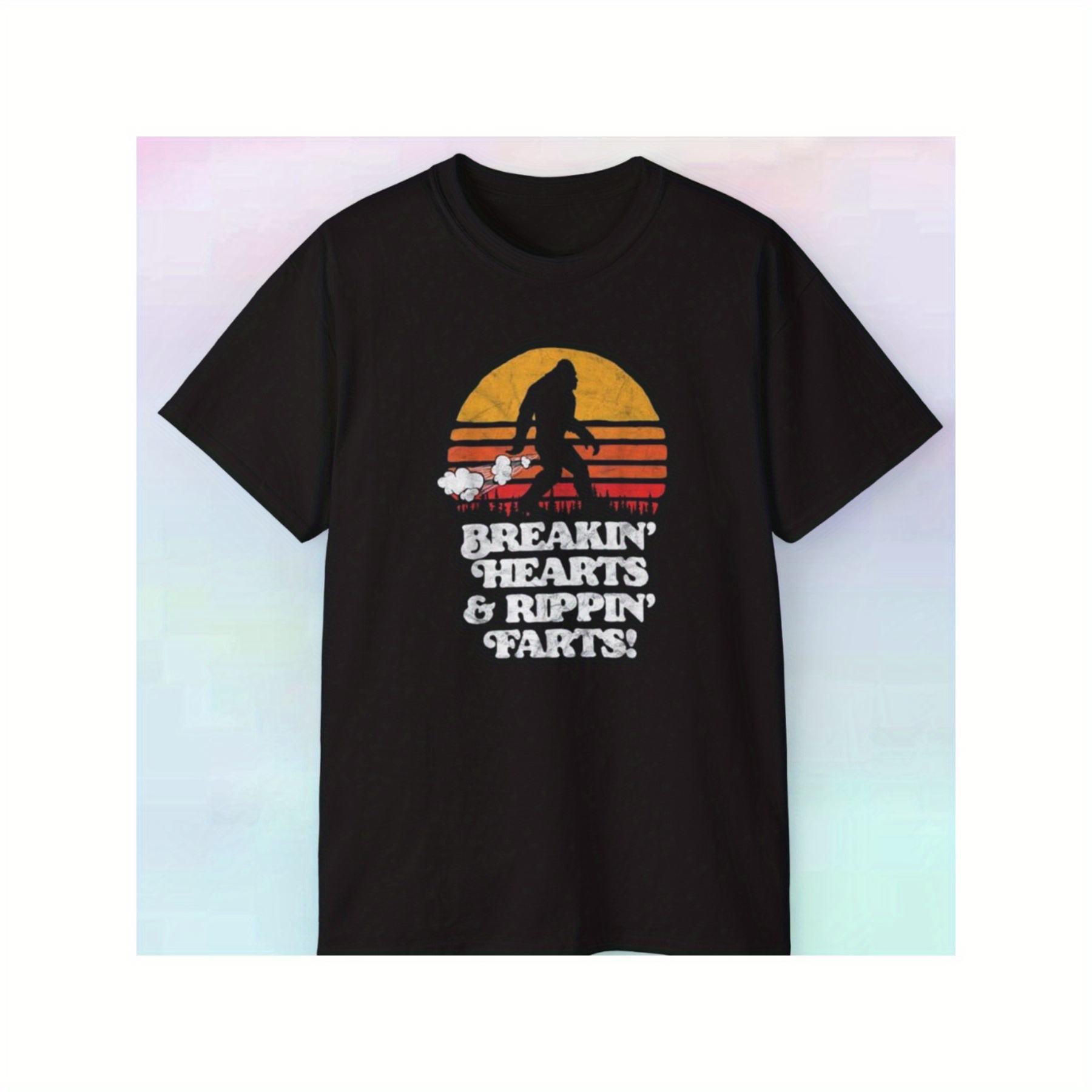 

Men's Sasquatch Breakin' Hearts And Rippin' Farts Men's Shirt | Funny | -3xl