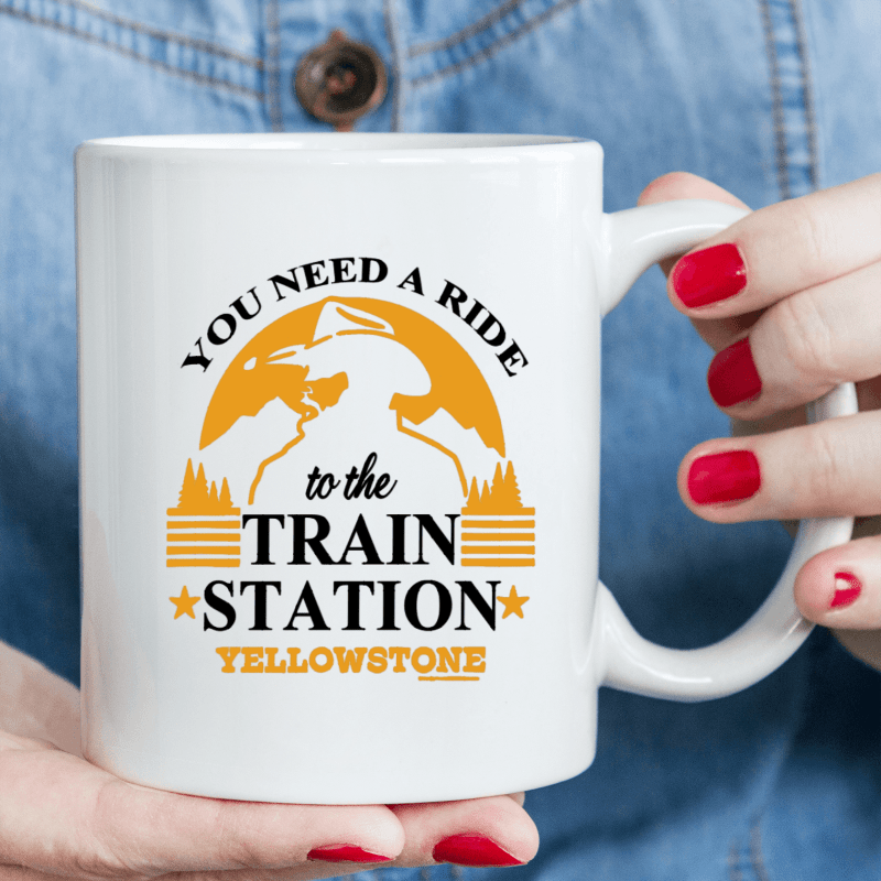 

Train Station 11oz Ceramic Mug - Microwave & Dishwasher Safe, Ideal For Office, Home, Or Party Gifts