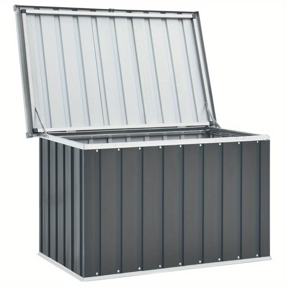 garden box grey 109x67x65 cm box cabinet rack for outdoor storage