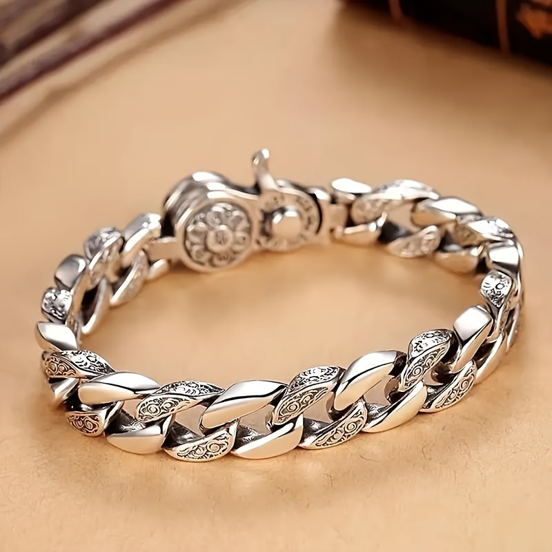 

1pc Rotatable Fashion Bracelet, Timeless Retro Design, Domineering Cool Bracelet Unisex Neutral Style