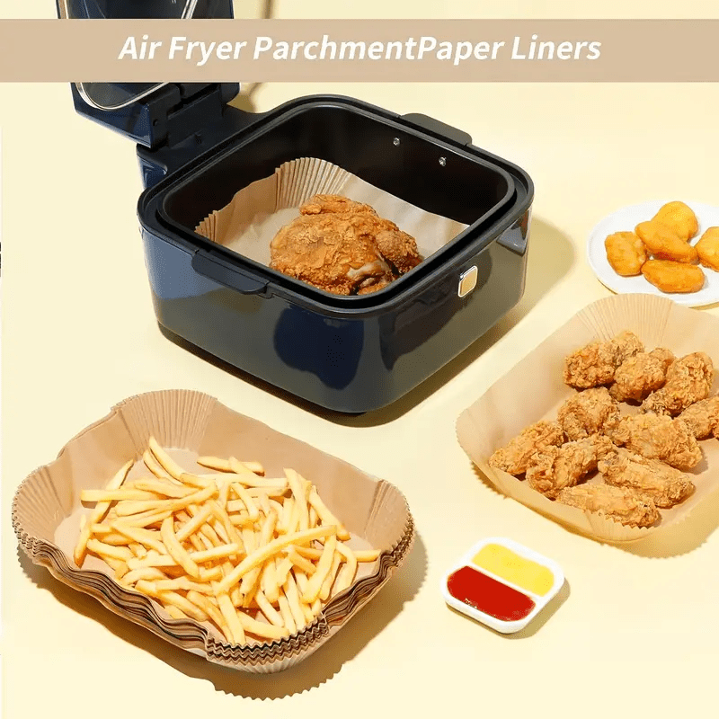 

Ninja Fryer Parchment Liners - 50/100pcs | Oil & Waterproof, Disposable Baking Paper | Rvs & Parties