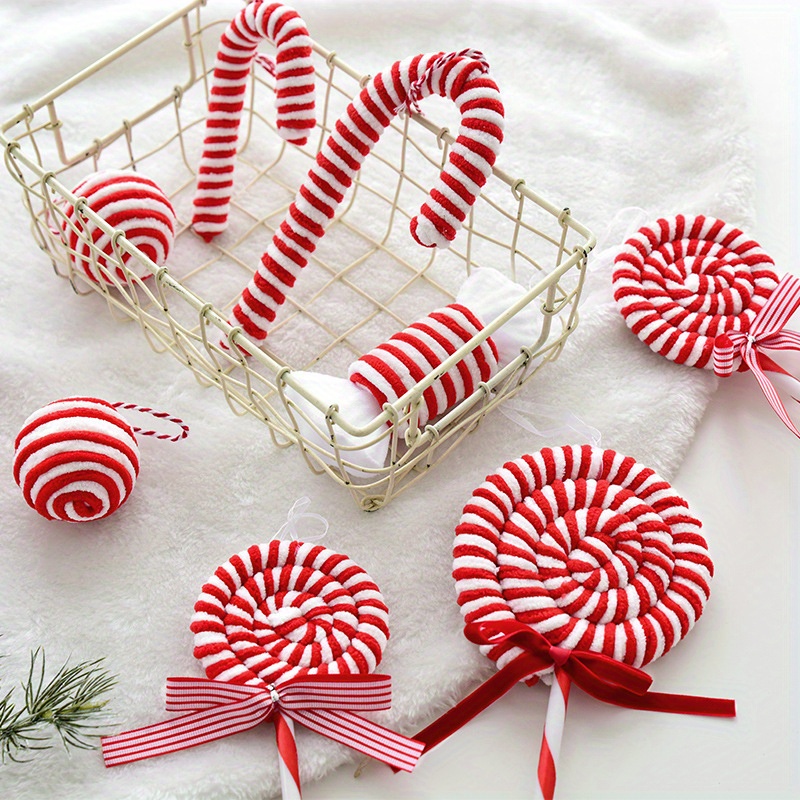 

1pc Christmas Large Soft Candy Cane Decoration Christmas Tree Hanging Ornaments - The Party Home Decoration Props