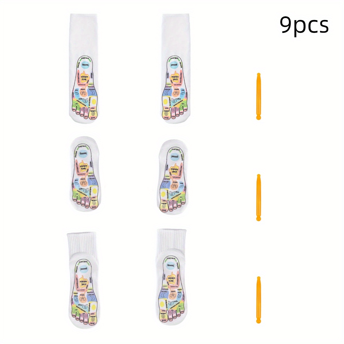 1set Acupuncture Massage Set. Soothe Reflex Zones, Enhance Blood Circulation, Middle-aged and Elderly Gifts