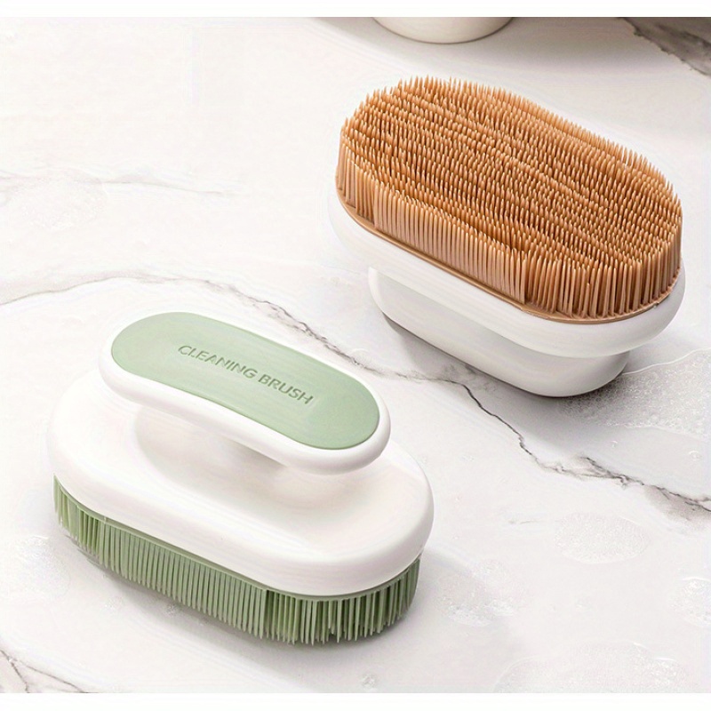 

1pc Pe Material Cleaning Brush, And Non-shedding, Soft That Won't Clothes, Suitable For Shoe Brushing, Bathroom Cleaning And Home Cleaning