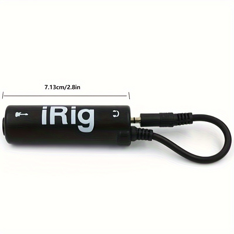 1pc Phone Guitar Interface - I-Rig Converter for High-Quality Audio Recording and Tuning - Essential Guitar Accessories