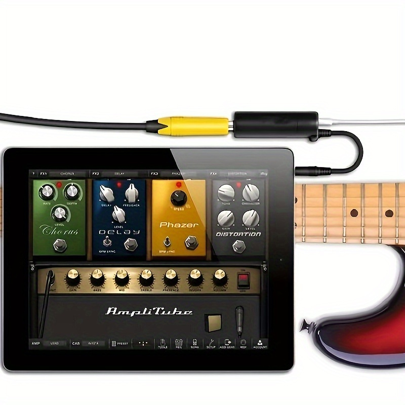 1pc Phone Guitar Interface - I-Rig Converter for High-Quality Audio Recording and Tuning - Essential Guitar Accessories