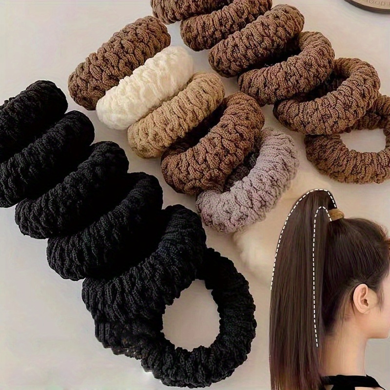 

5/10pcs Of High Ponytail Hair Ties, Women's Tiaras, High Hair Ties, Casual Hair Ties, Ties