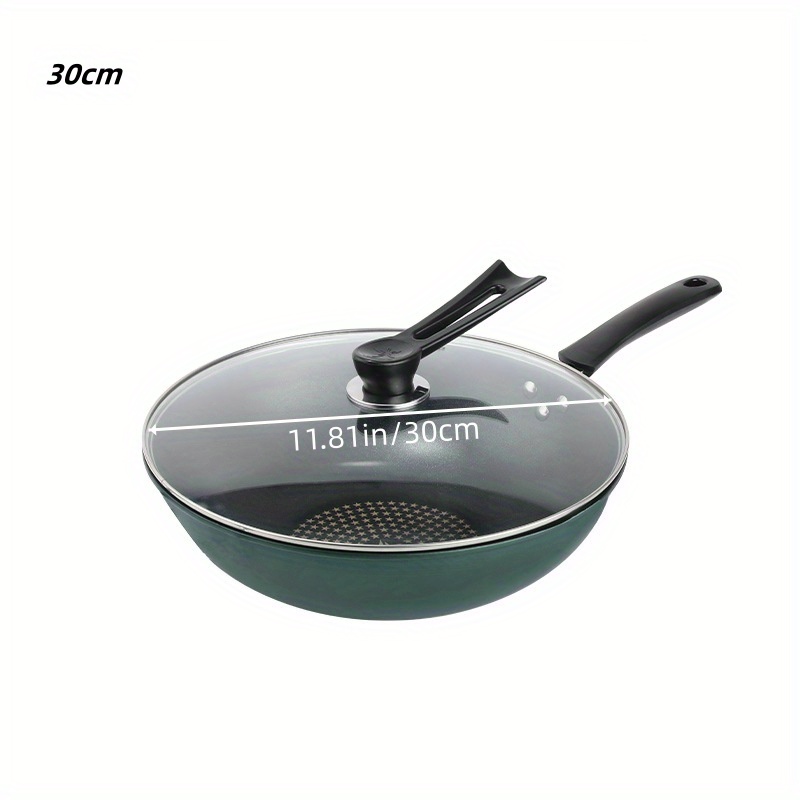 1pc non stick wok micro oil smoke household non stick wok gas stove special pan details 2