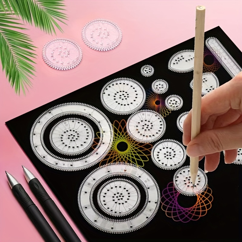 

22-piece Magic Ruler Set, Drawing Tools With For Creative Patterns