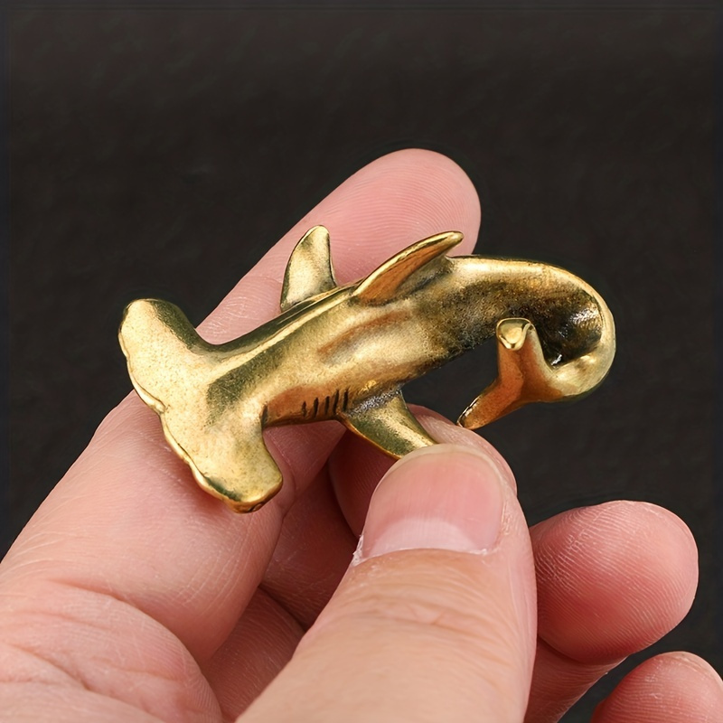 

Majestic Shark Figurine - Vintage Brass Sculpture, No Power Or Electricity Required, Featherless, Ideal For All Holidays - Unique Collectible Decor For Home, Office, Study