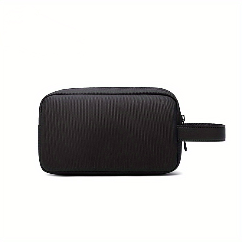 Men's Urban Fashionable Clutch Bag, Trendy Casual Toiletry Bag For Travel & Business Trips, Cosmetic Shaver Storage Bag