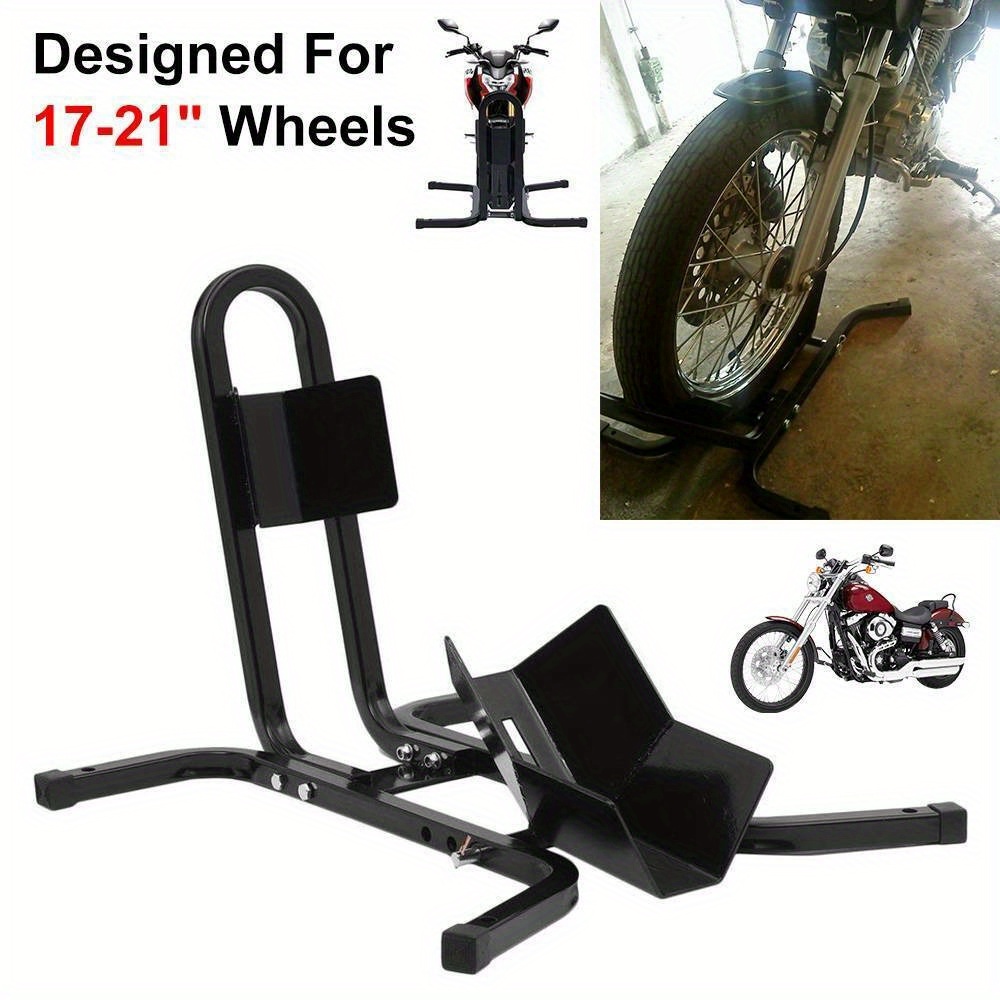 Motorbike Stand Motorbike Rocker Motorbike Stand Rail Wheel Rocker Mounting Stand Y: retailer-supplied image